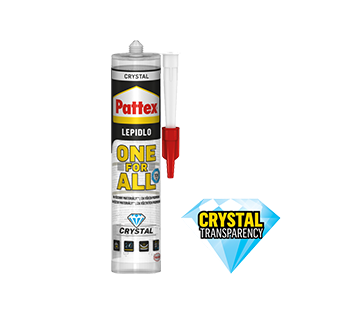 Pattex ONE FOR ALL CRYSTAL Montážne číre lepidlo 290 ml