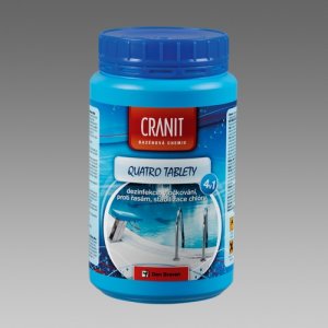 Cranit Quatro tablety - dezinfekcia, proti riasam, vločkovanie, stabilizácia