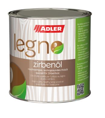 Adler Legno-Zirbenöl - prírodný limbový olej s prirodzenou limbovou vôňou 750 ml farblos - bezfarebný