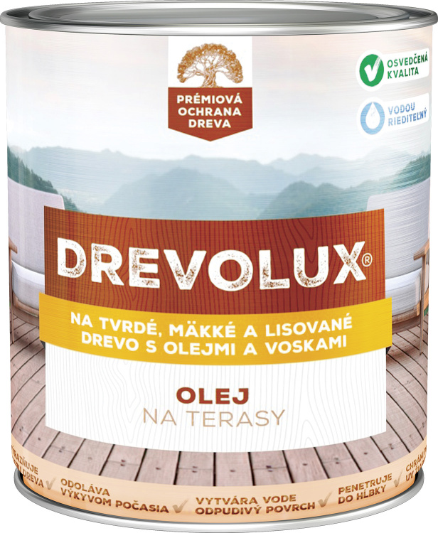 Drevolux Olej na terasy - olej na drevenú podlahu palisander 0,7 l