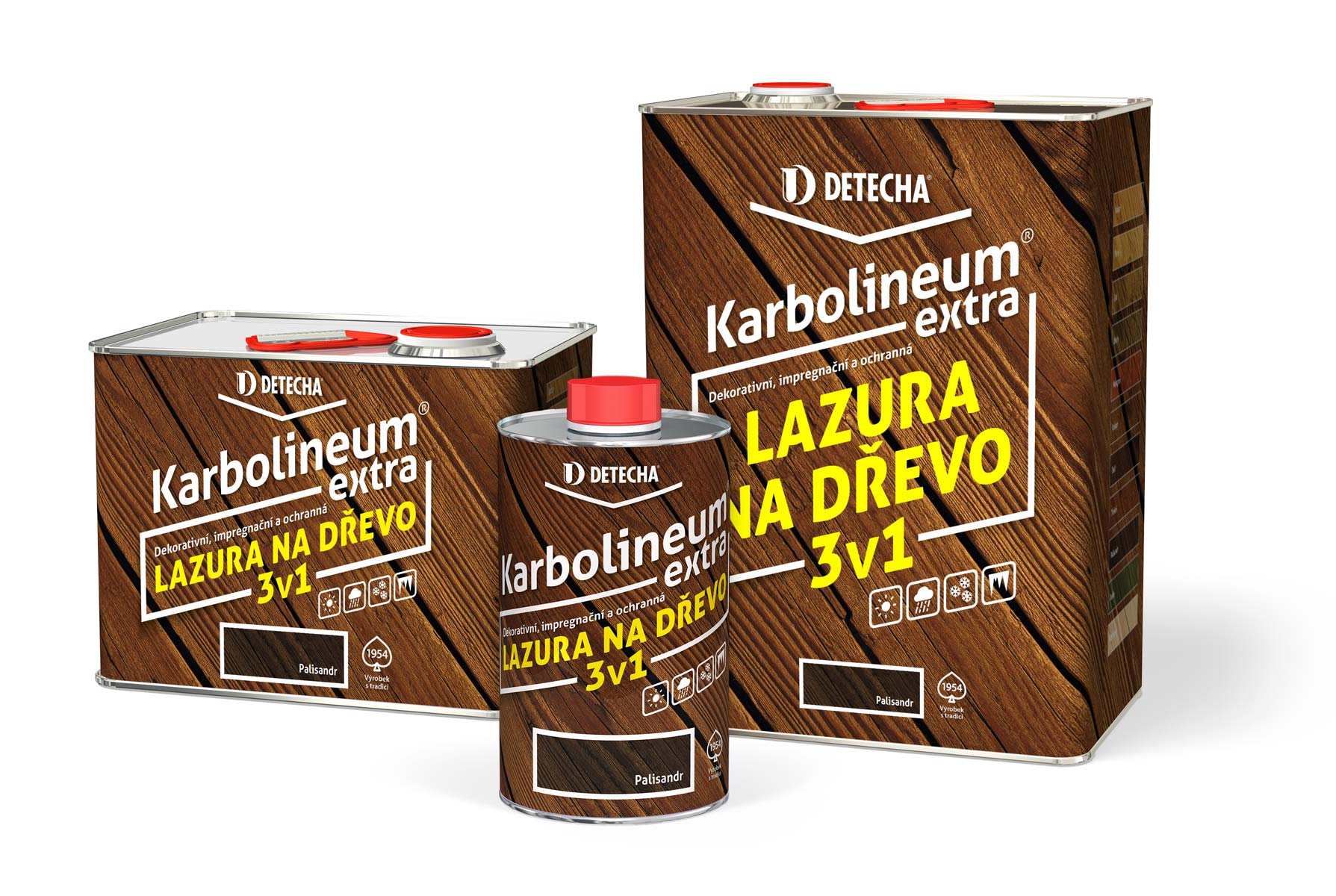 DETECHA Karbolineum Extra - ochranné napúštadlo na drevo 8 kg jantar