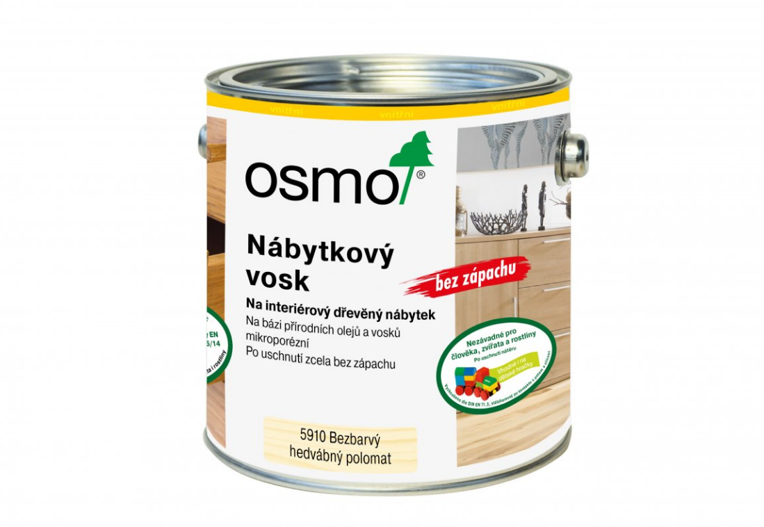 OSMO Nábytkový vosk 10 l 5910- bezfarebný