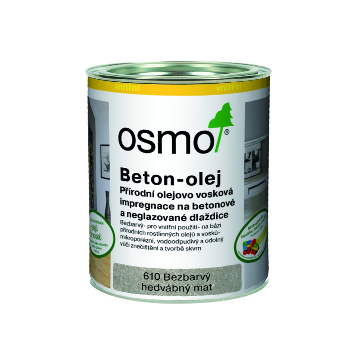 E-shop OSMO Olej na betón 0,75 l 610 - bezfarebný