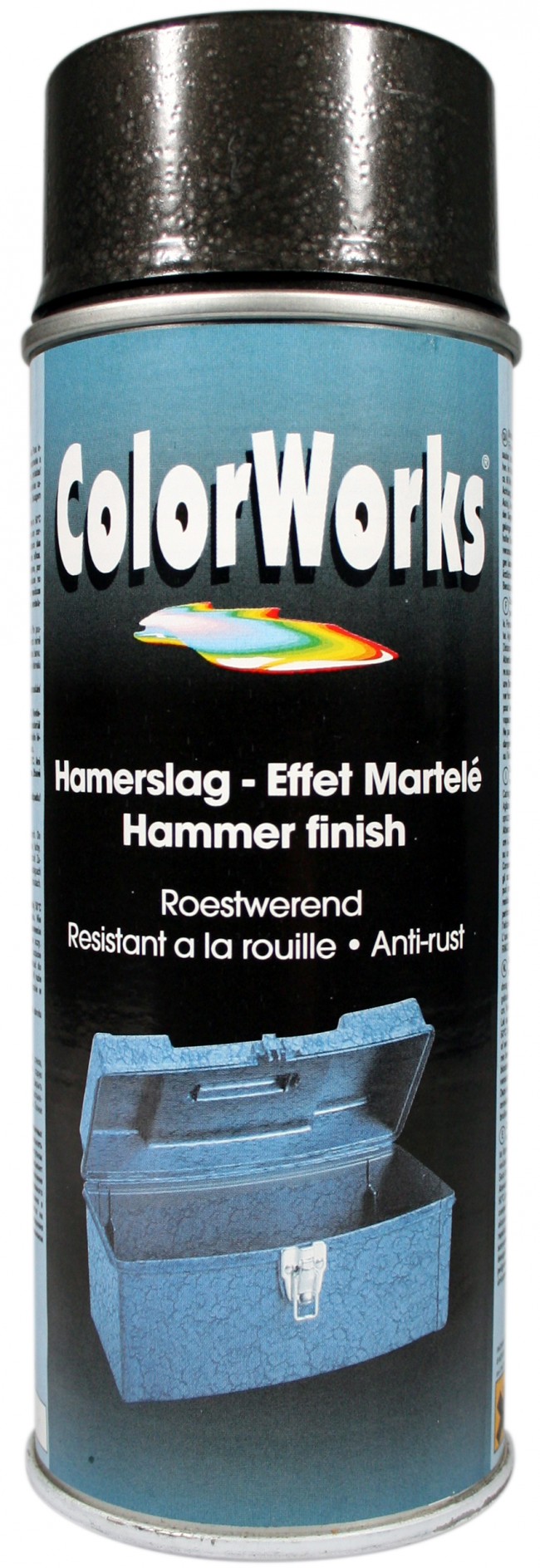 COLORWORKS - kladivková farba v spreji 400 ml kladivková modrá