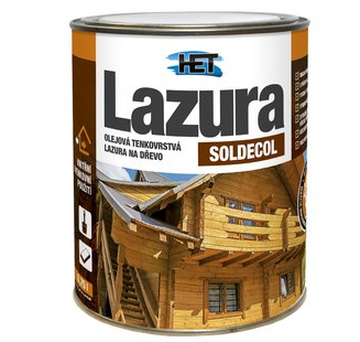 SOLDECOL LAZÚRA - Olejová tenkovrstvá lazúra na drevo 0,75 l sl 32 - palisander