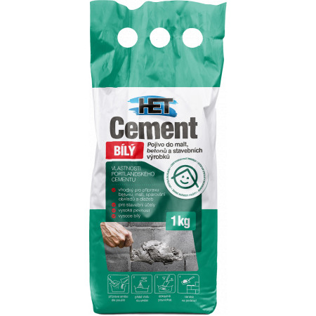 HET Cement biely 1 kg