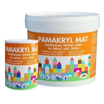 Pamakryl MAT - Vrchná univerzálna farba na kov, drevo a betón 0,7 kg oliva