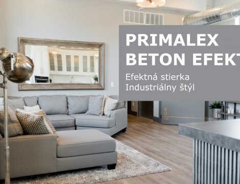 Primalex Betón Efekt - interiér v industriálnom štýle