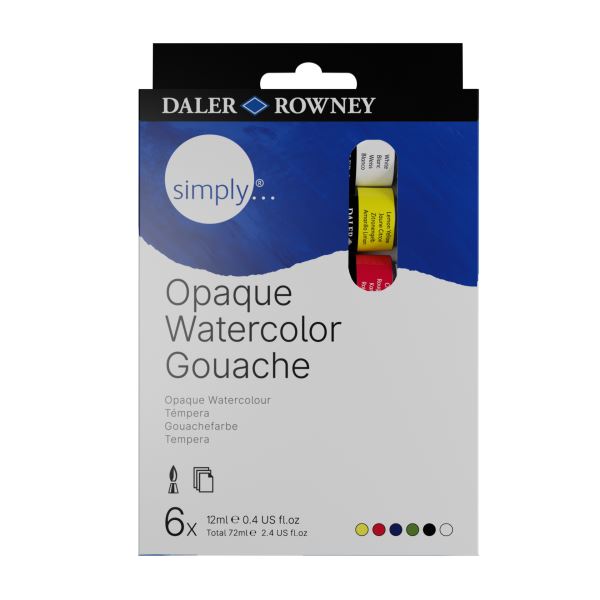E-shop D&R SIMPLY - Sada gvašových farieb 6x12 ml