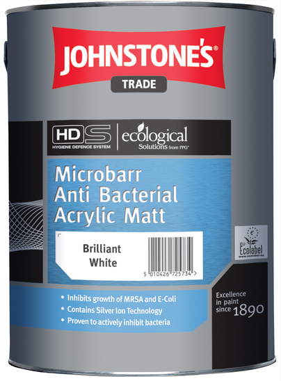 Johnstones - Antibacteriál Acrylic Eggshell - antibakteriálna farba