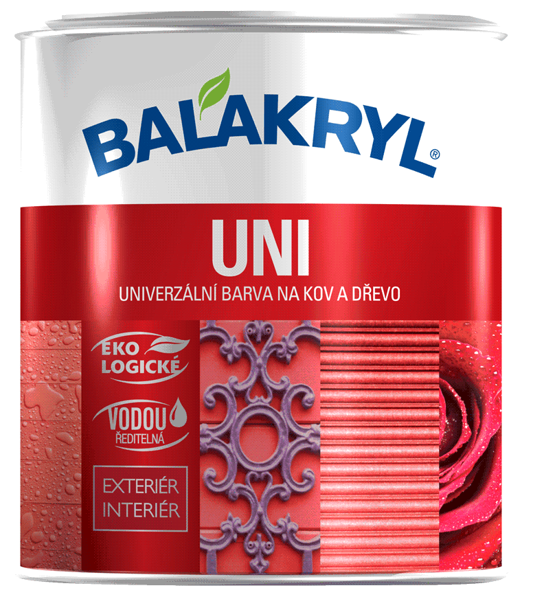 E-shop BALAKRYL UNI lesklý - Univerzálna vrchná farba 0,7 kg 0150 - tmavo sivý