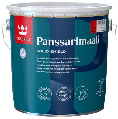VÝPREDAJ Panssarimaali - Alkydová farba na plechové strechy 2,7 l tvt 0423 - painter´s grey