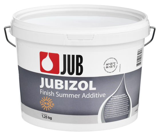 JUBIZOL finish summer additive - letná prísada pre predĺženie doby tvrdnutia omietok 1,25 kg
