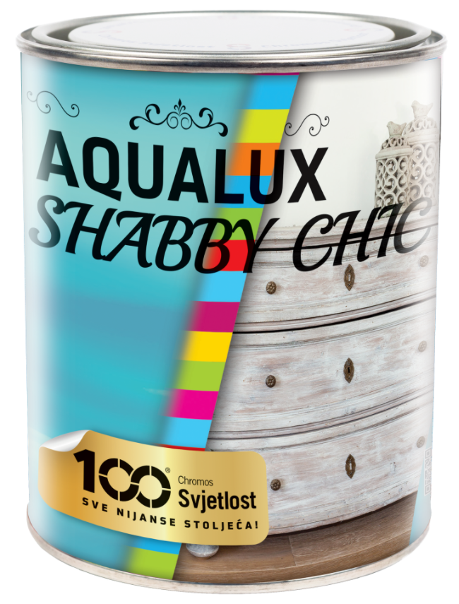 Aqualux shabby chic - kriedová farba pre vzhľad starého dreva