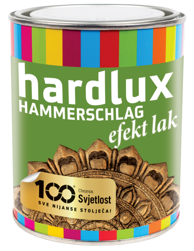 HARDLUX - Kladivková antikorózna farba 0,75 l zlatý