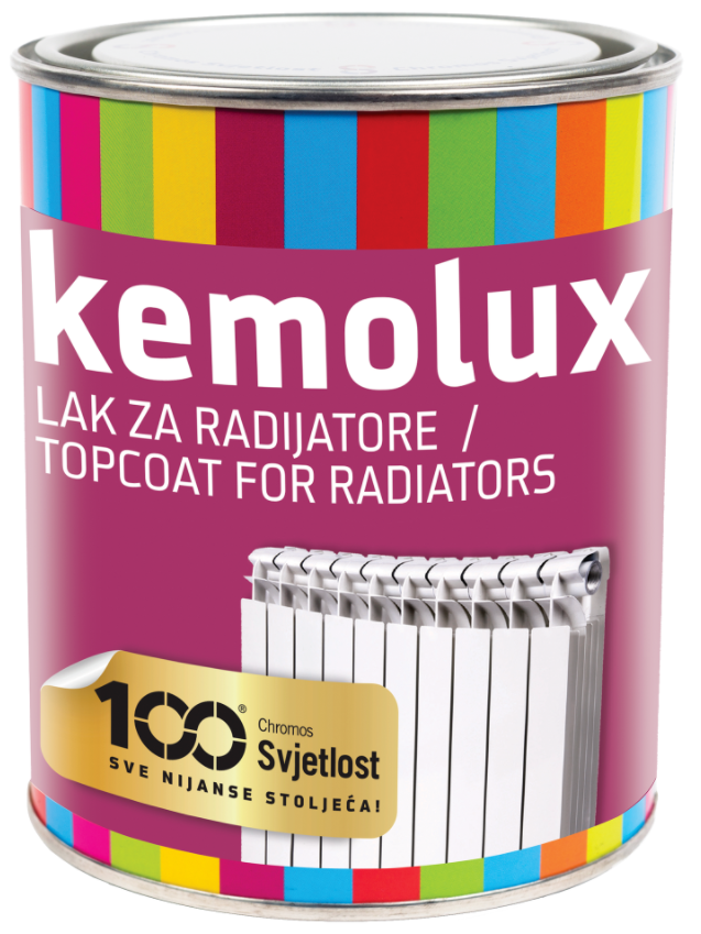 Kemolux - farba na radiátory 2,5 l biely