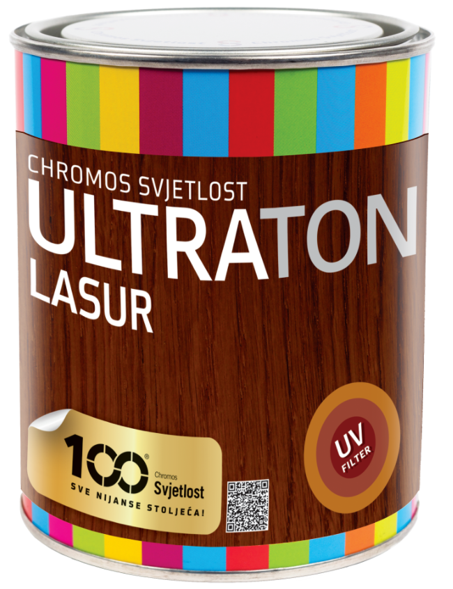 ULTRATON - Hrubovrstvá matná lazúra 2,5 l biely