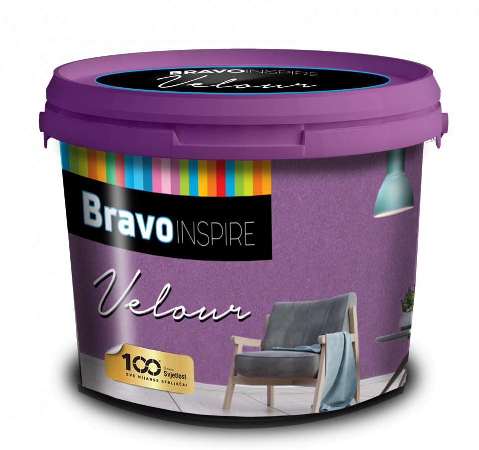 BRAVO INSPIRE VELOUR - Dekoračná farba s jemným efektom