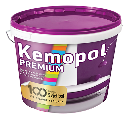 KEMOPOL PREMIUM - Umývateľná farba na interiérové steny biela 2 l