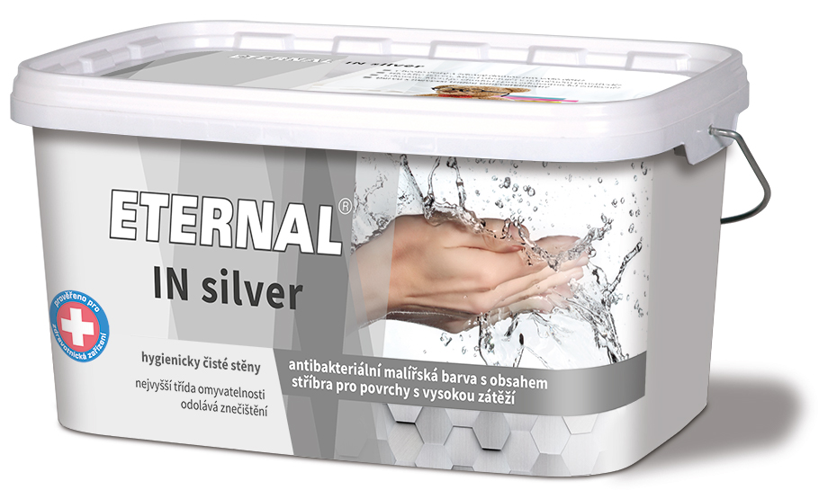 E-shop AUSTIS ETERNAL IN SILVER - Antibakteriálna interiérová farba biela 4 kg
