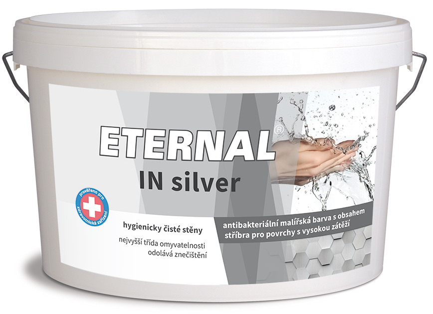 E-shop AUSTIS ETERNAL IN SILVER - Antibakteriálna interiérová farba biela 12 kg