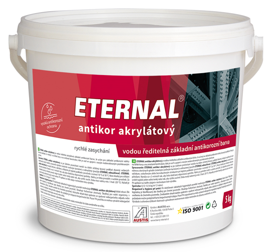 AUSTIS ETERNAL ANTIKOR - Akrylátová antikorózna farba 07 - červenohnedá 5 kg