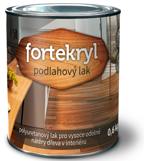 FORTEKRYL - Podlahový lak do interiéru matný 0,6 kg