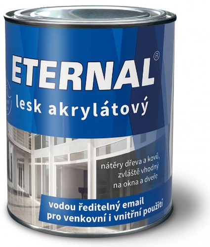 AUSTIS ETERNAL AKRYLÁT LESK - Vrchná farba do interiéru a exteriéru RAL 9005 - čierna 0,7 kg