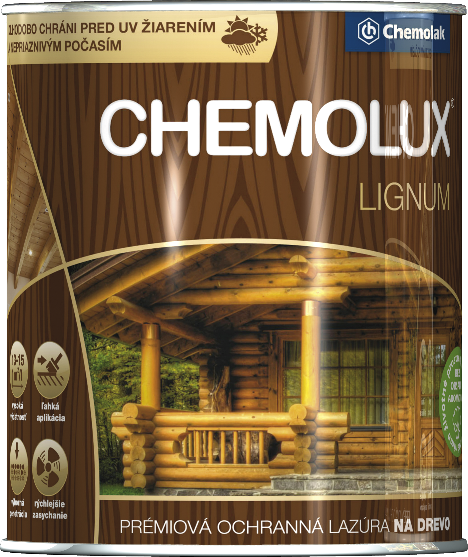 Chemolux Lignum - prémiová ochranná lazúra na drevo