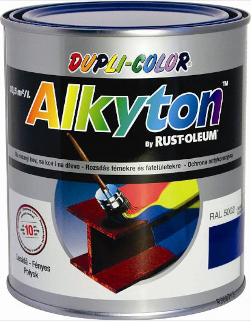 E-shop ALKYTON - Antikorózna farba na hrdzu 2v1 RAL 3000 - ohnivá červená 0,25 l