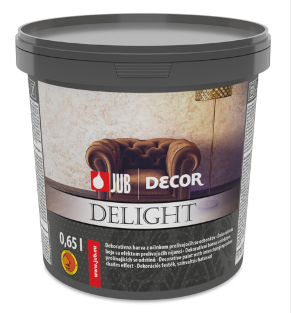 JUB DECOR DELIGHT - Dekoratívna farba s prelievajúcim efektom 0,65 l delight522x