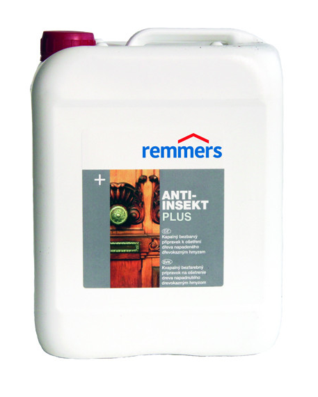 REMMERS ANTI-INSEKT PLUS - Účinný prostriedok na likvidáciu drevokazného hmyzu REM - farblos 0,5 L