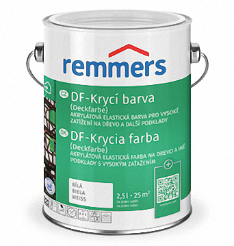 REMMERS DF - Vysoko krycia vodouriediteľná farba REM - schwedischrot 0,75 L