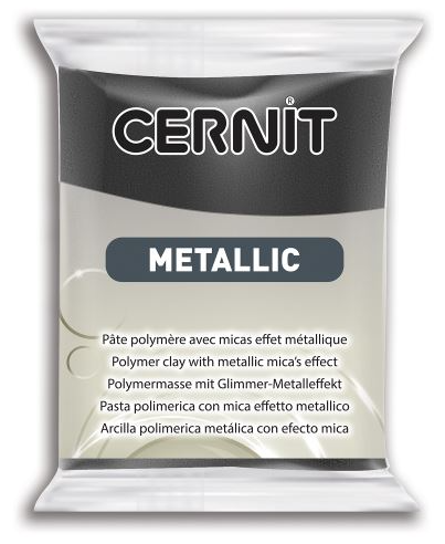 CERNIT METALLIC - Modelovacia hmota s metalickým efektom 870056169 - hematite 56 g