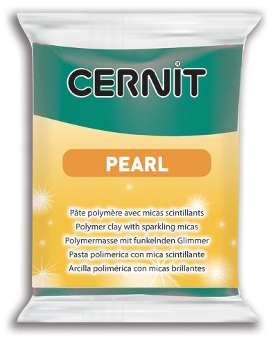 CERNIT PEARL - Modelovacia hmota s perleťovým efektom CE0860056600 - zelená 56 g