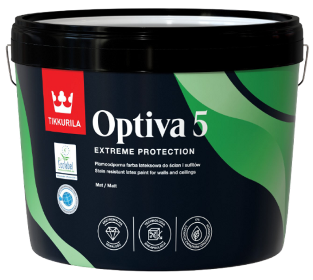OPTIVA 5 MATT - Umývateľná farba s matným efektom (zákazkové miešanie)