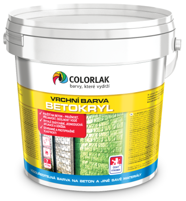 COLORLAK BETOKRYL V2013 - Vodou riediteľná farba na betón C1000 - biela 5 kg