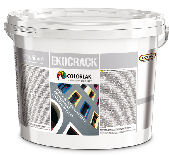 COLORLAK EKOCRACK E0209 - Fasádna farba na preklenovanie trhlín biela 10 kg