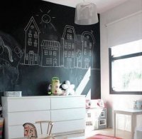 LIITU - Čierna tabuľová farba na steny
