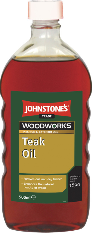 Olej Johnstone\'s Teak Oil - olej na drevo 0,5 l bezfarebná