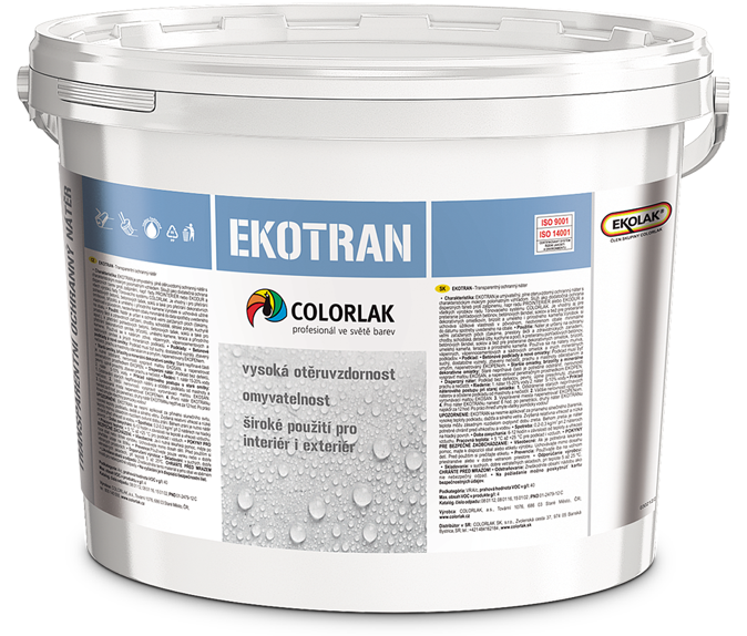 COLORLAK EKOTRAN E0901 - Hladký ochranný náter transparentný 1 kg