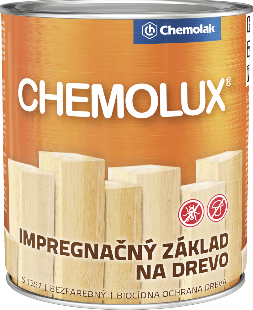 CHEMOLUX S 1357 - Impregnačný základ na drevo 2,5 L bezfarebný