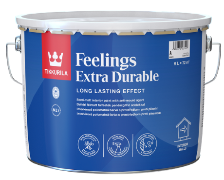 FEELINGS EXTRA DURABLE - Polomatná latexová farba na steny a stropy (zákazkové miešanie)