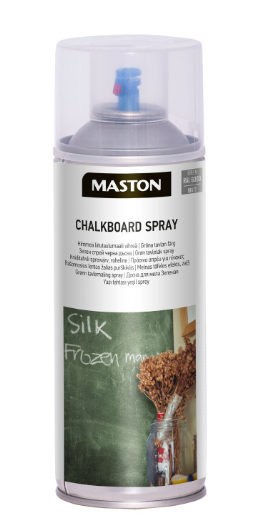 MASTON CHALKBOARD - Tabuľová farba v spreji RAL 6000M - patinová zelená matná 400 ml