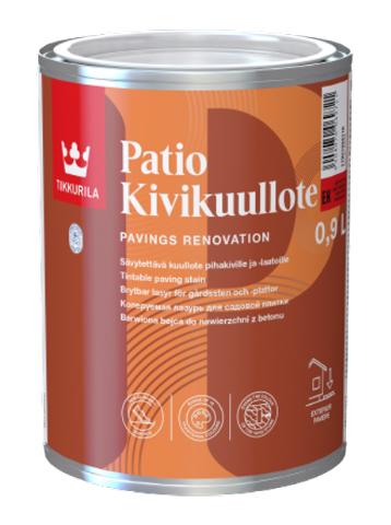 PATIO KIVIKUULLOTE - Moridlo na zámkovú dlažbu a betón v exteriéri (zákazkové miešanie) TVT EK04 0,9 L