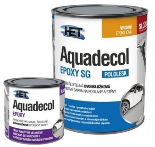 Aquadecol Epoxy SG - Polomatná epoxidová farba na podlahy