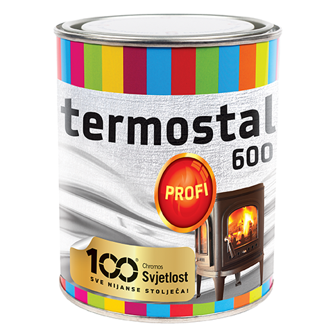 E-shop TERMOSTAL 600 - Žiaruvzdorná farba do 600°C strieborná 0,2 L