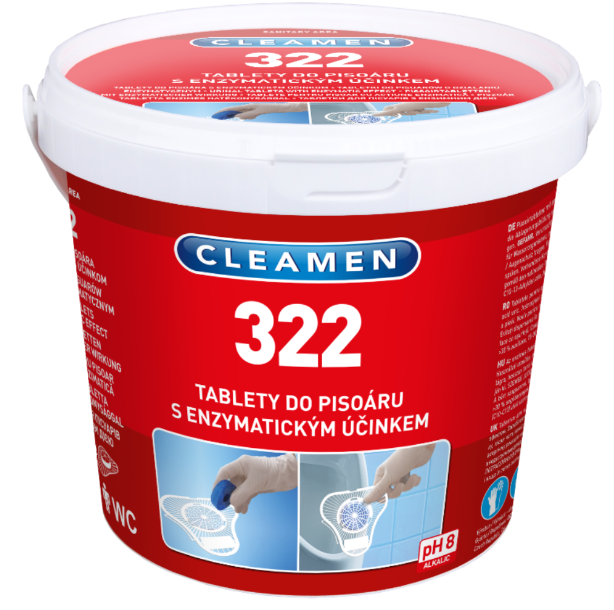 E-shop CLEAMEN 322 - Enzymatické tablety do pisoáru 12 ks