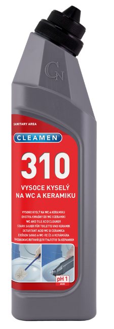 CLEAMEN 310 - Extra kyslý prostriedok na WC a keramiku 0,75 l
