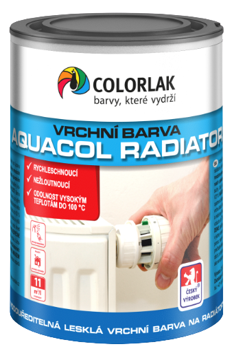 E-shop COLORLAK AQUACOL RADIÁTOR V2077 - Farba na radiátor biela 0,6 L